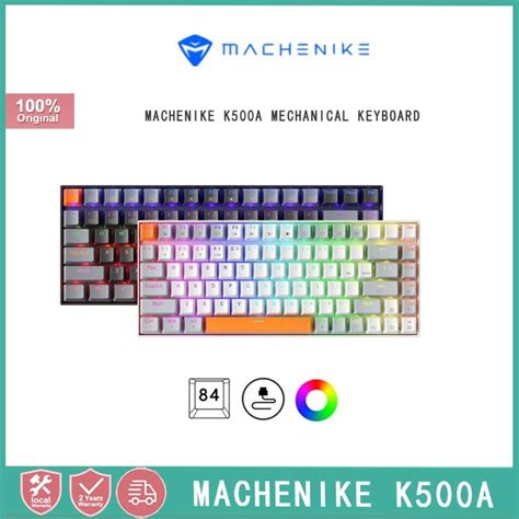 Machenike K A Mechanical Keyboard With Cable Hot Swappable Keyboard Red And Brown Switches