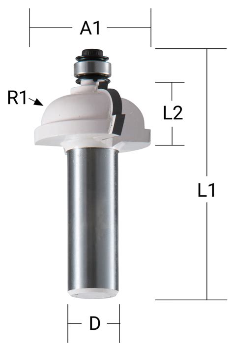 D 09553 Frez profilowy z łożyskiem kulkowym 22 x 10 x 6 mm