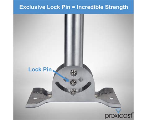 Proxicast Pro Grade J Max Stainless Steel J Pipe Antenna Mount