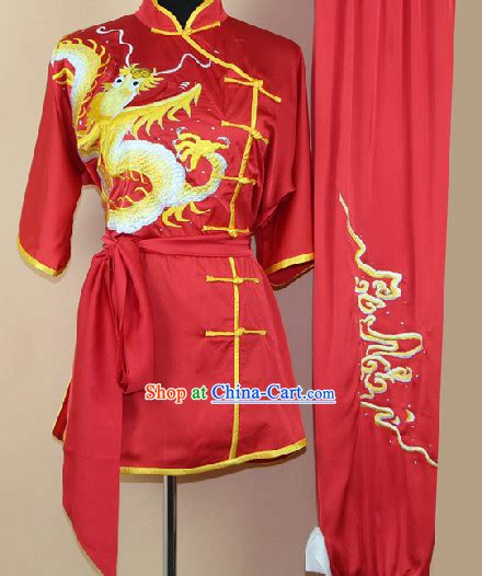 Chinese Silk Dragon Martial Arts Uniform for Women