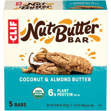 Clif Bar® Organic Nut Butter Coconut & Almond Butter Snack Bars, 5 ct / 1.76 oz - Kroger