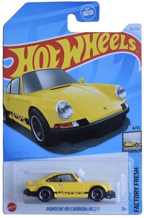 Amazon Mattel Hot Wheels Porsche Carrera RS Factory Fresh Yellow