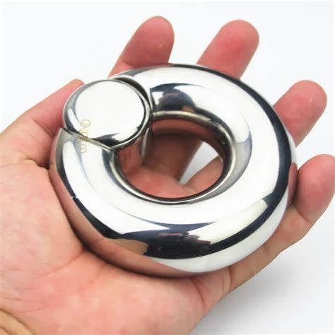 10 Sizespenis Pendants Stainless Steel Scrotum Bondage Rings Ball