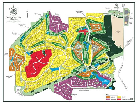 Neighborhood Map Governors Club Realty