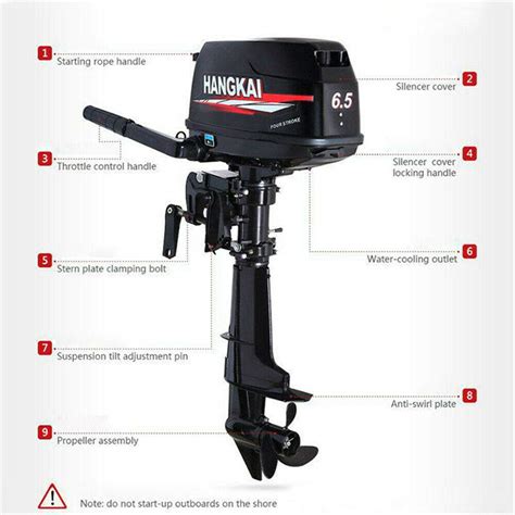 Hangkai Outboard Motor Stroke Hp Heavy Duty Outboard Motor