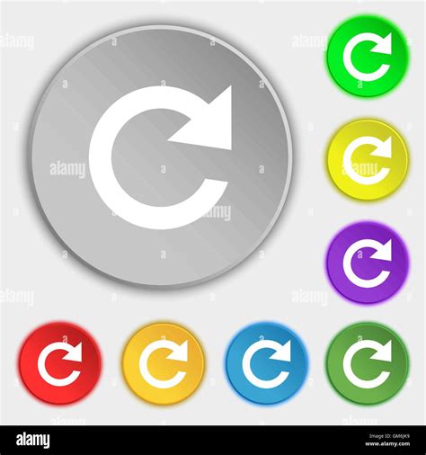 Actualizar icono de signo El símbolo de la flecha de rotación completa