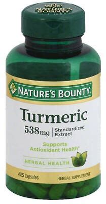 Nature S Bounty Tumeric Capsules 538mg 45 Capsules EBay