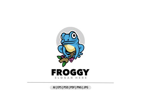 Frog Mascot Cartoon Graphic By Bayuktx · Creative Fabrica