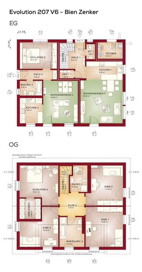 Grundriss Einfamilienhaus Mit Einliegerwohnung Satteldach Mit