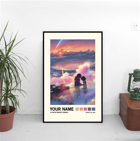 Your Name Poster / Kimi No Na Wa / Movie Inspired Poster Print / Wall ...