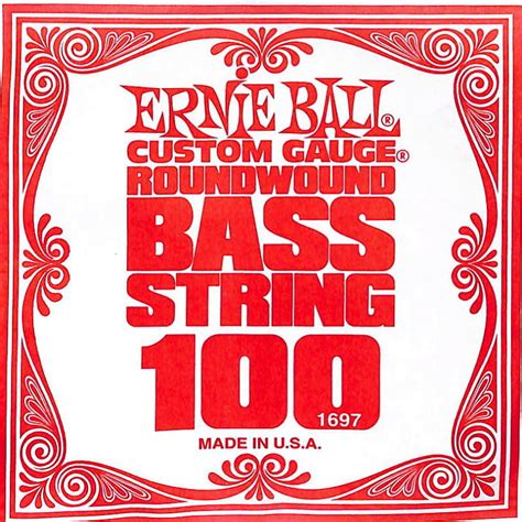 100 Ernie Ball Custom Gauge Roundwound Electric Bass Reverb