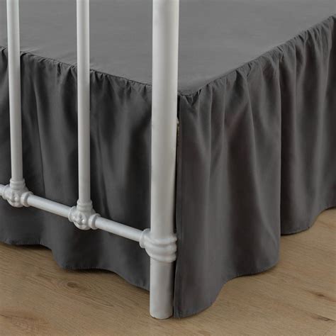 Xuan Dian Bed Skirt Queen Size Ruffled Bed Skirt With Split Corners 14