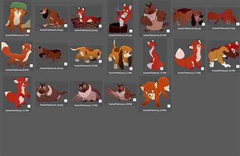 Fox And The Hound Clipart Disney Clipart Transparent Etsy