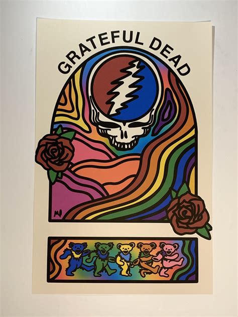 Grateful Dead Poster – Poster | Canvas Wall Art Print - Remizozo