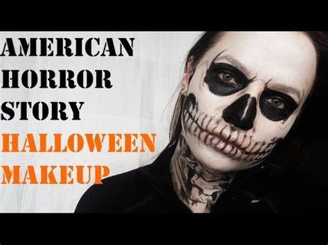 American Horror Story Tate Langdon Skull Halloween Makeup Tutorial