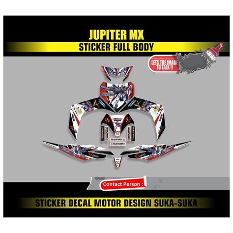 Jual Decal Sticker Jupiter Mx Old Lama Full Body Dinasty Warrior V