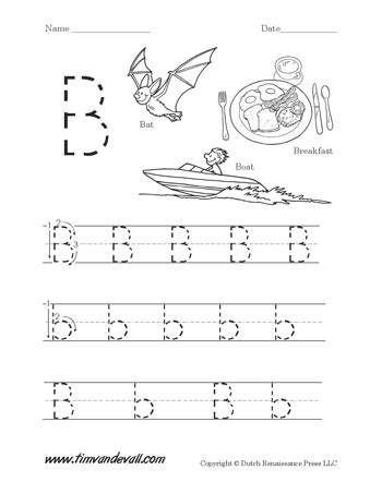 Letter B Worksheets