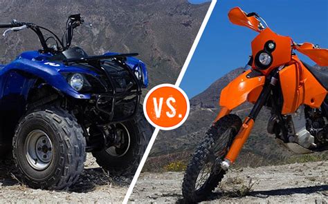 Dirt Bike vs. ATV | Let's ATV