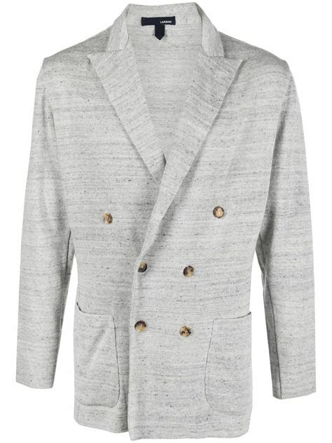 Lardini Double Breasted Blazer With Lapels Lardini