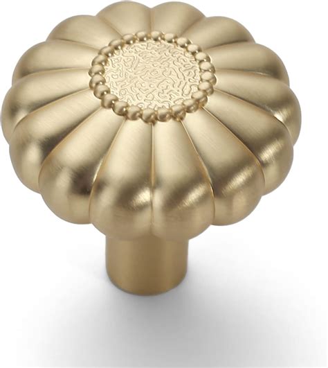 Amerdeco 10 Pack Gold Kitchen Cabinet Knobs Brushed Brass Cabinet Knobs