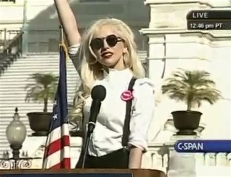 Lady Gaga Delivers A Speech At The National Equality March Lgbt