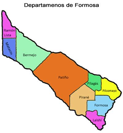 Mapa De Formosa Provincia Departamentos Tur Stico Descargar E