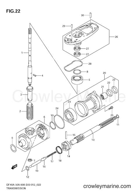 Transmission Serial Range Four Stroke Outboard Df A