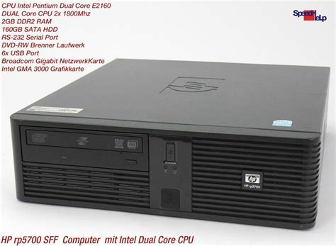 Business System HP Compaq RP5700 Computer PC Windows XP 7 RS 232