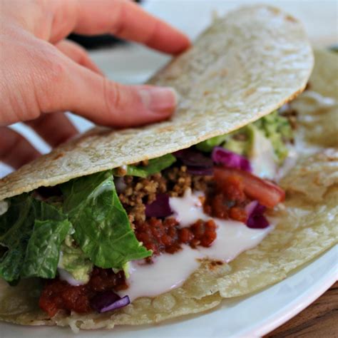 Vegan Soft Tacos with Raw Nut Meat - The Seasonal Diet