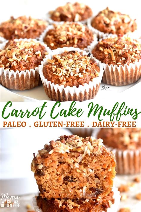 Paleo Carrot Cake Muffins Gluten Free Dairy Free No Refined Sugar Paleo Carrot Cake