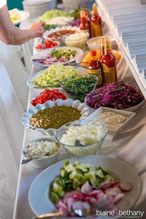 Try A Taco Wedding Bar For Some Fiesta Fun Reception Food Wedding