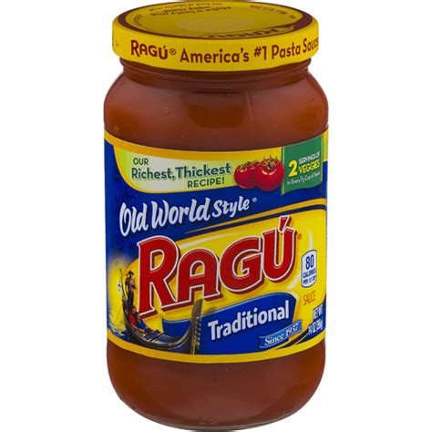 Ragu Old World Style Sauce Traditional 14 Oz Tomato And Basil Sendiks Food Market