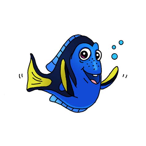 How To Draw Dory Finding Nemo Step By Step Easy Drawing Guides