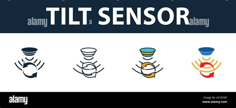 Tilt Sensor Icon Set Premium Symbol In Different Styles From Sensors