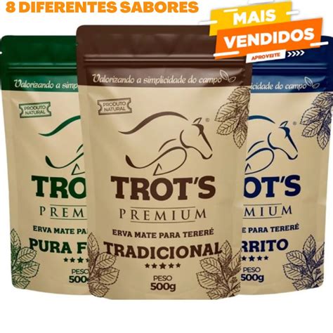 Trots Premium Erva Mate P Terere Diversos Sabores 500g Escolha O Sabor