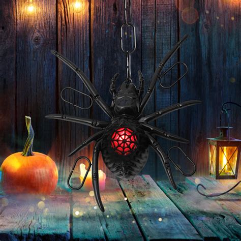 Aurigate Halloween Spider Led Lights Hanging Halloween Lights Listed For Outdoor Halloween