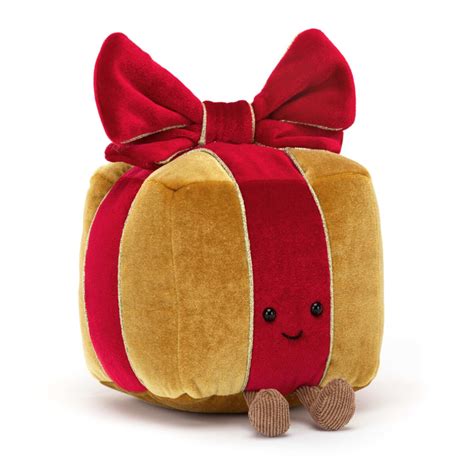 Purchase Jellycat A Pres Amuseable Present Gold And Red Plush Soft Toy