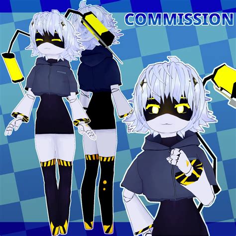 I made another vroid vrchat model (its private) : r/MurderDrones