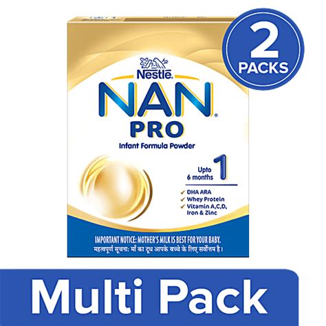 Buy Nestle Nan Pro Stage 1 2x400 Gm Multipack Online At Best Price