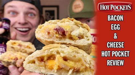 Eating Hot Pockets Bacon Egg And Cheese Version Hot Pockets For