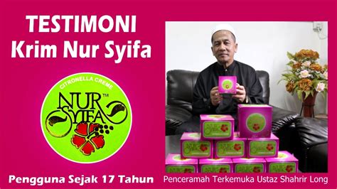 Testimoni Krim Nur Syifa Penawar Serbaguna Youtube