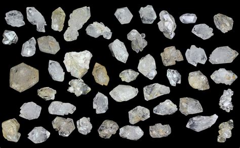 Flat Clear Quartz Crystals Morocco 50 Pieces 82338 For Sale