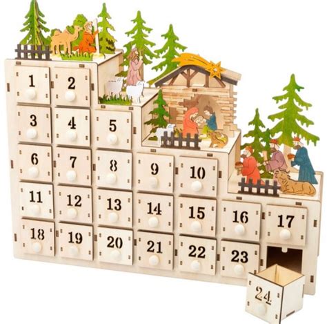 Adventskalender Zum selber füllen mit LED aus Holz Kaufen auf Ricardo