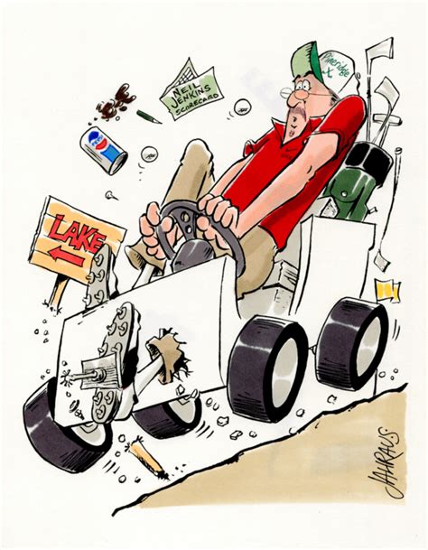 Golf Cart Driver Cartoon | Funny Gift for Golf Cart Driver