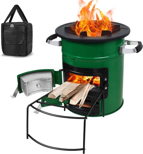 Four Fus E Rocket Stove R Chaud De Camping Po Le Bois R Chaud