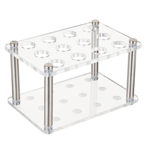 Sockets Clear Acrylic Test Tube Rack Test Tube Display Stand Acrylic