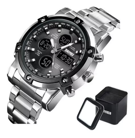 Reloj Skmei Metal Acero Inoxidable Contra Agua Mercadolibre