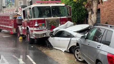 San Francisco Firefighters Hurt Following Crash Involving Sffd