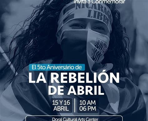 5to Aniversario De La Rebelión De Abril Fundación Libertad