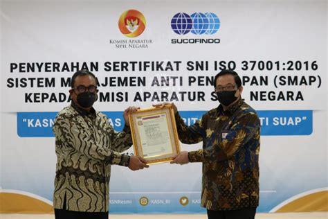 Kasn Meraih Sertifikasi Iso Sistem Manajemen Anti Penyuapan